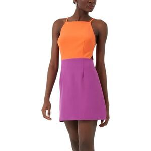 French Connection Whisper ColorBlock Cutout Dress - Size 10